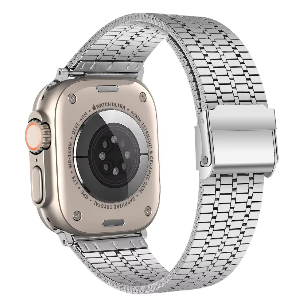 Link Bracelet for Apple Watch 8 7 45Mm 41Mm SE 6 5 4 44Mm 40Mm Band Stainless Steel Strap Iwatch Ultra 49Mm 3 42Mm 38Mm Bands