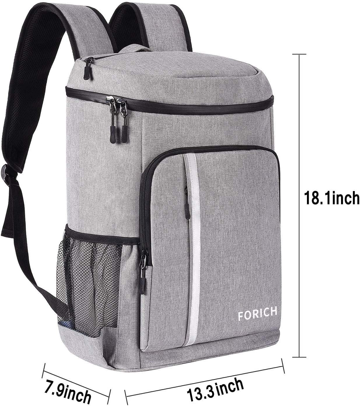 Leakproof Insulated Backpack Cooler - Lightweight Waterproof Bag for Men & Women, Perfect for Work, Lunch, Picnics, Camping & Hiking - Holds 30 Cans