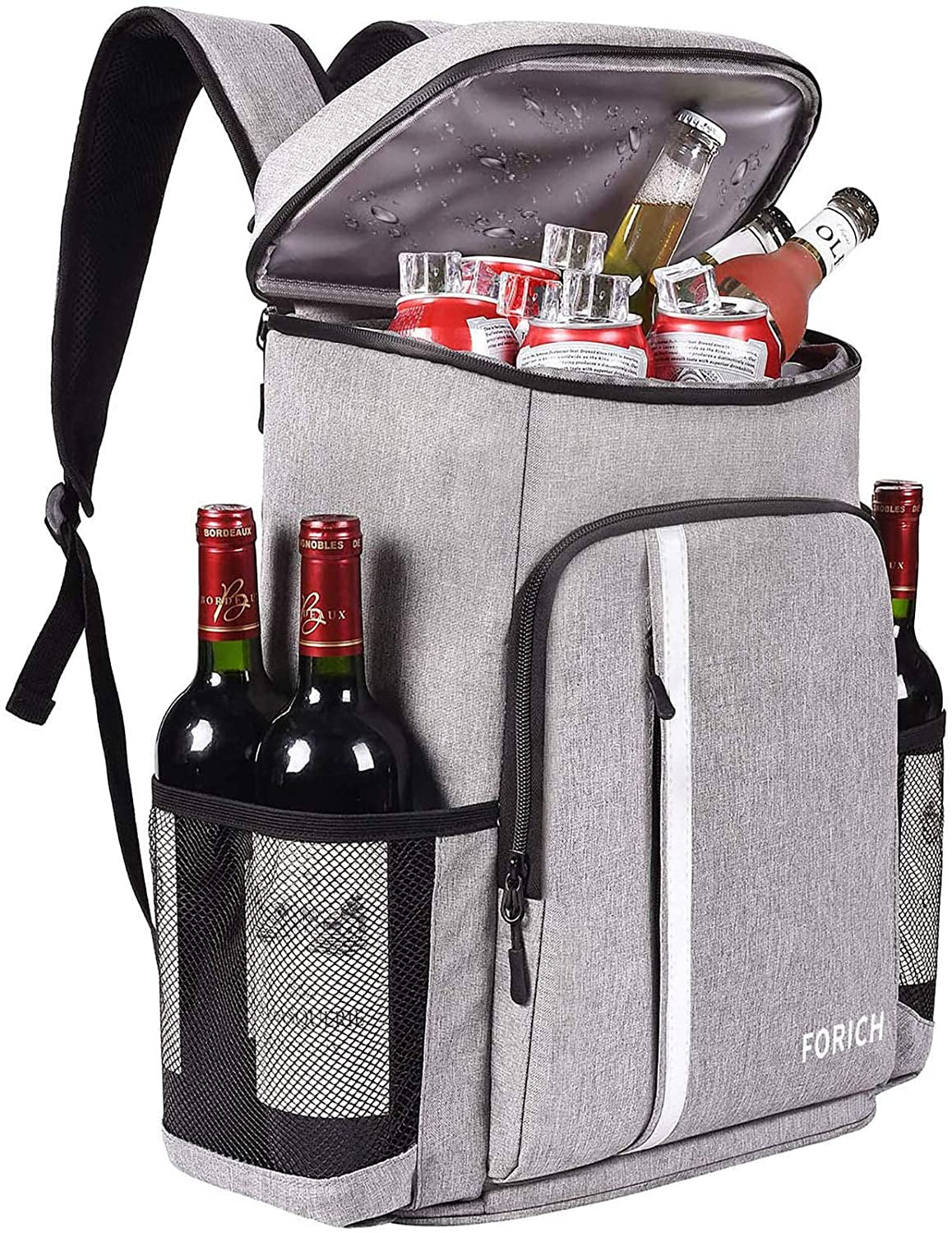 Leakproof Insulated Backpack Cooler - Lightweight Waterproof Bag for Men & Women, Perfect for Work, Lunch, Picnics, Camping & Hiking - Holds 30 Cans