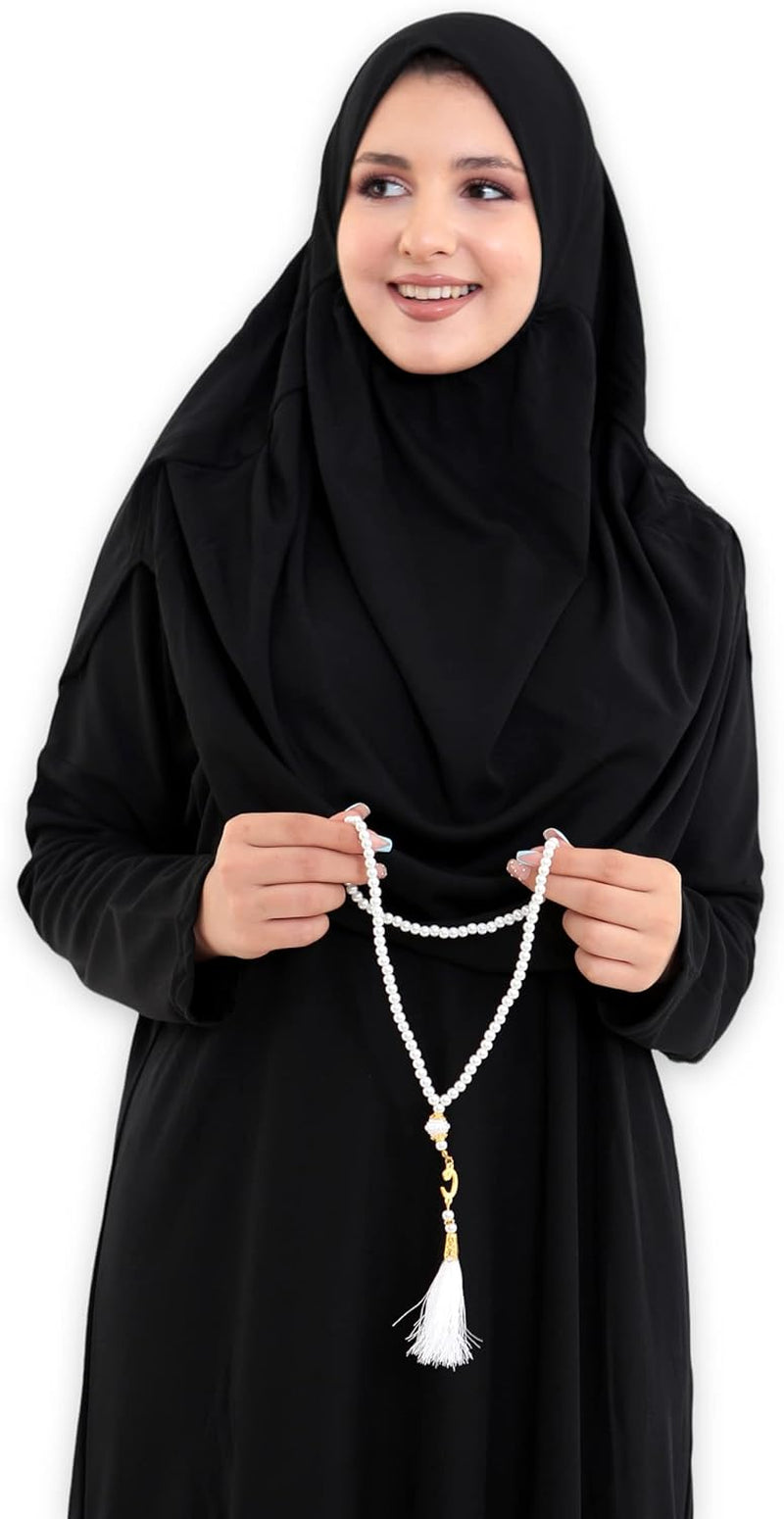 Abayas for Women Muslim Dress with Hijab, Jilbab Muslim Clothes Niqab Khimar, Instant Modest Prayer Clothes Islamic