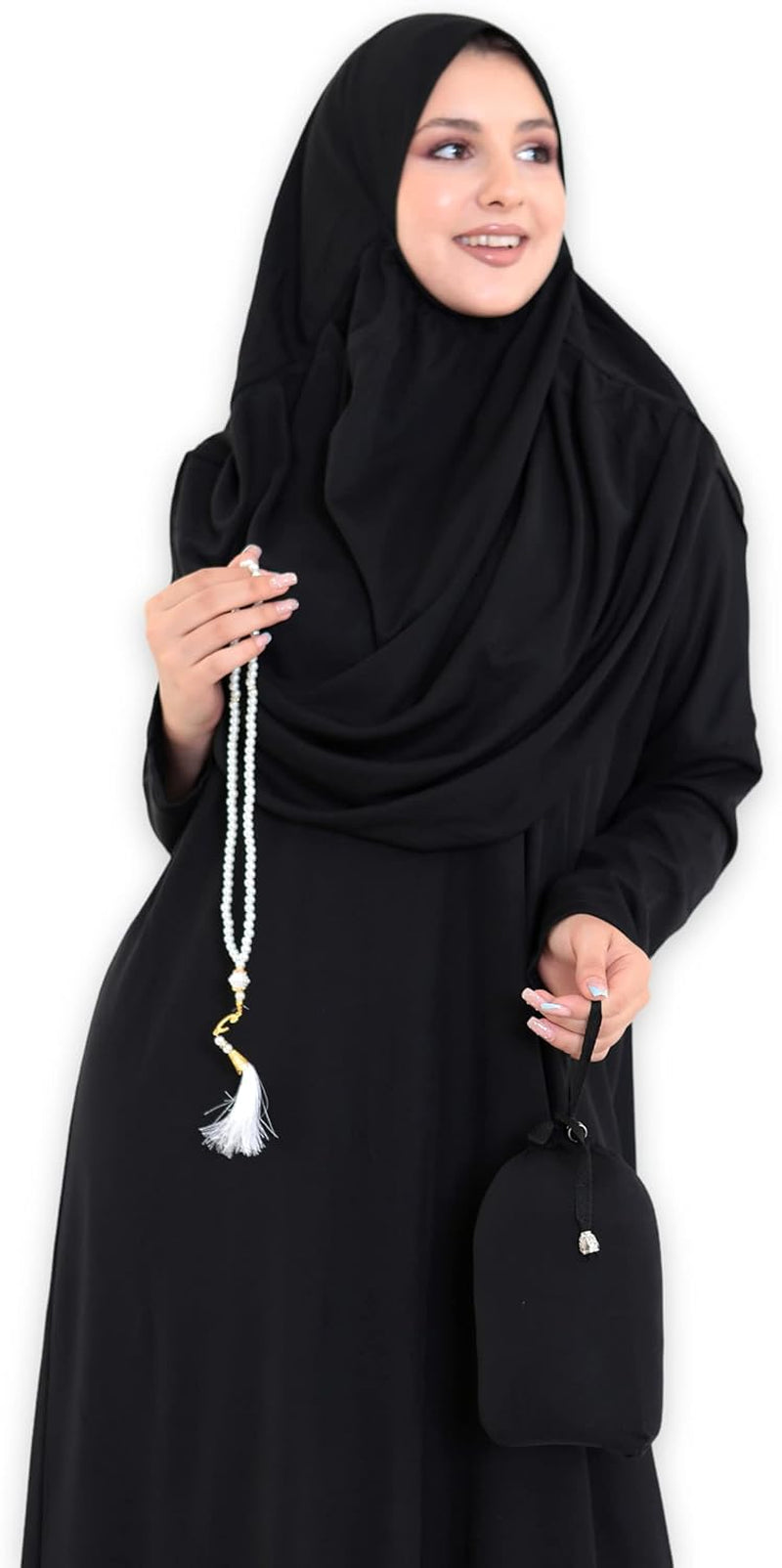 Abayas for Women Muslim Dress with Hijab, Jilbab Muslim Clothes Niqab Khimar, Instant Modest Prayer Clothes Islamic